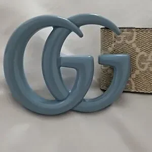 Gucci | Accessories | Rare Gucci Gg Marmont Wide Belt Light  display picture 2